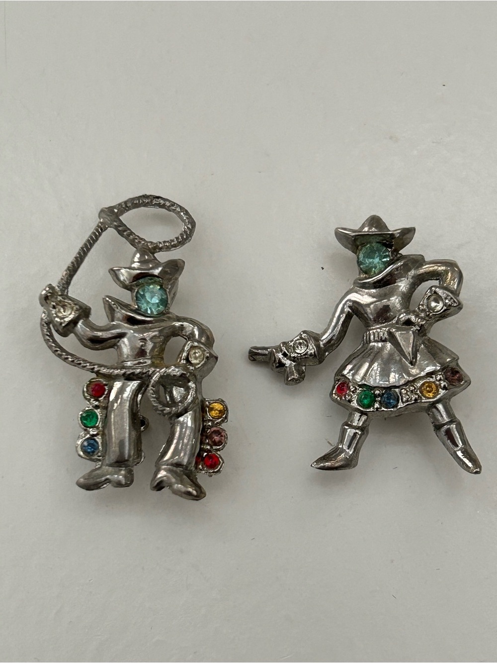 Western Theme Cowboy/Cowgirl Scatter Pin Set